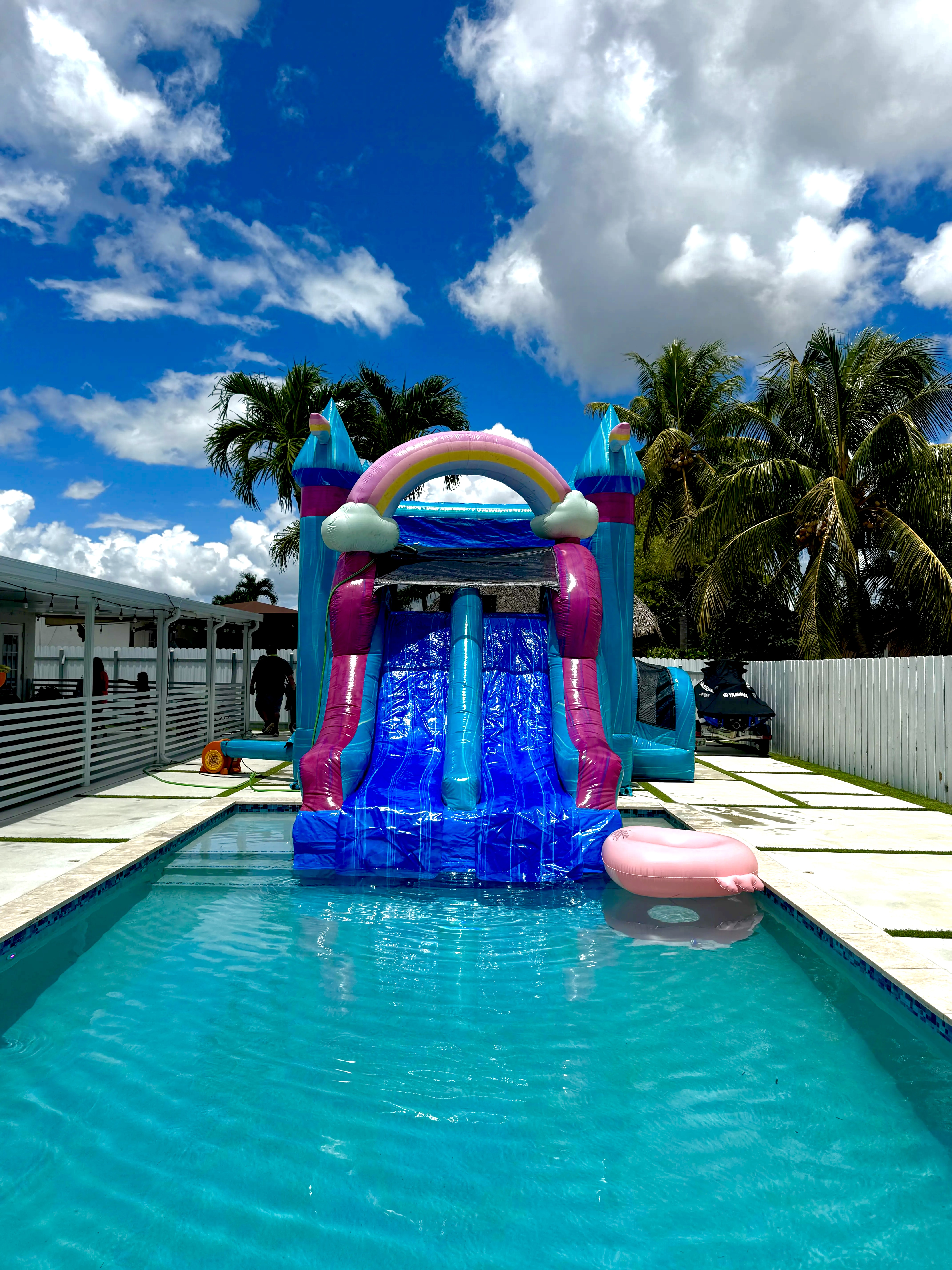 Dual Lane Rainbow Combo 16ft T, 35ft L, 13ft W