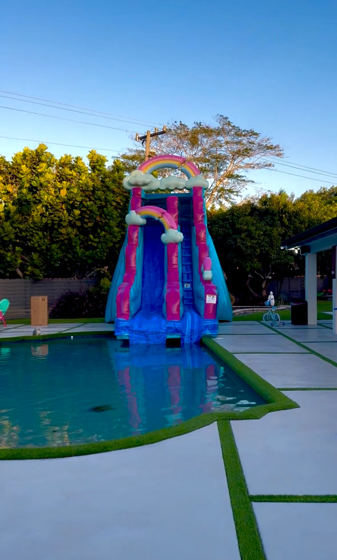 Rainbow Waterslide 19ft T, 37ft L, 15 ft W