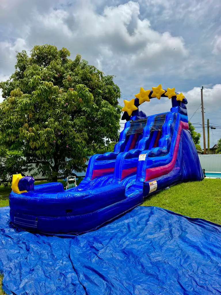 Galaxy Waterslide 15ft T, 28ft L, 13ft W