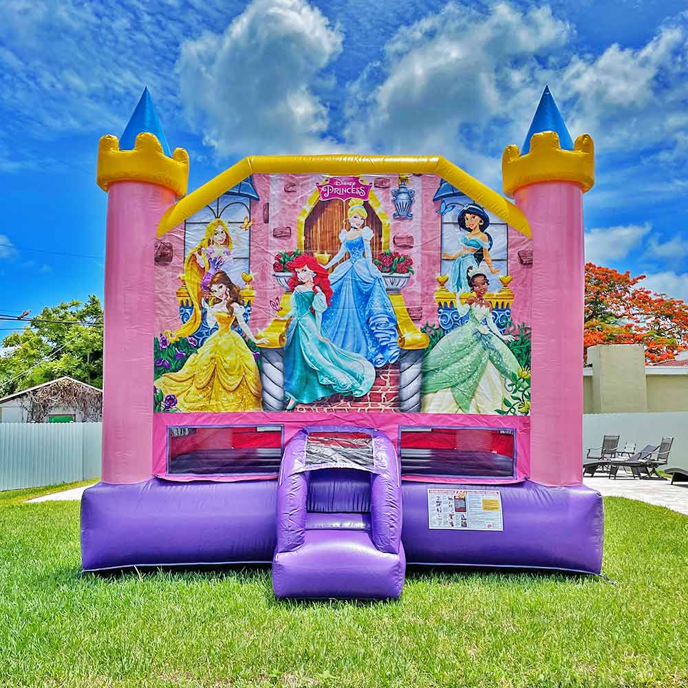 jumpers paradise rent miami Bounce Houses rent theme Disney Princess